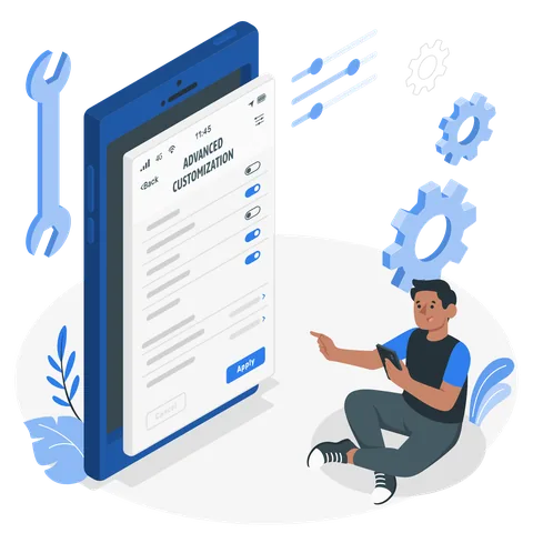 Borrower using the HomeHub app